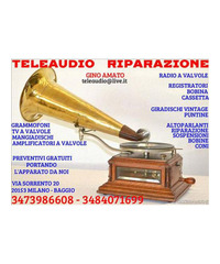 Riparazione radio d'epoca-Grammofoni-Antiquariato